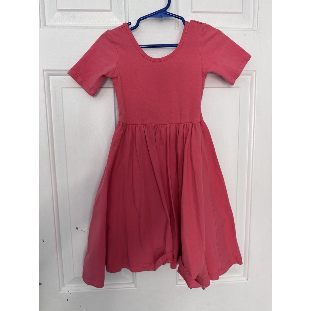 Alice + Ames Girls Short Sleeve Ballet Twirl Dress Pink Size 5